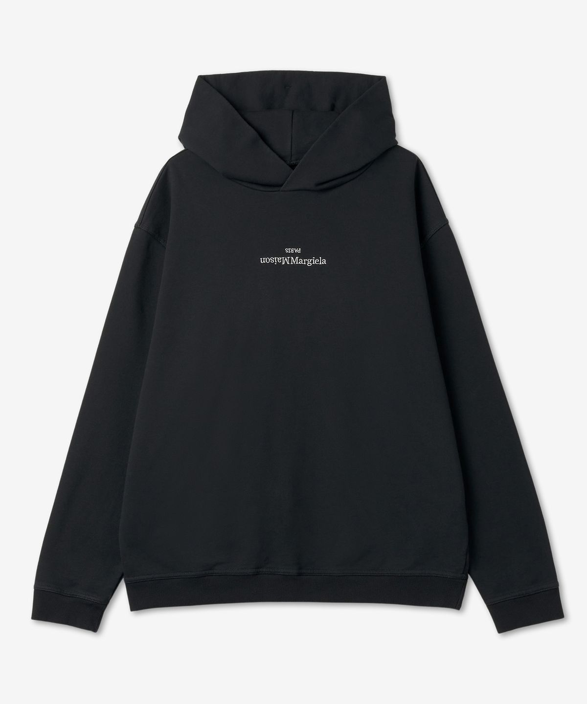 메종 마르지엘라(MAISON MARGIELA) 리버스 로고 후드 - 블랙 / S50GU0167S25503962