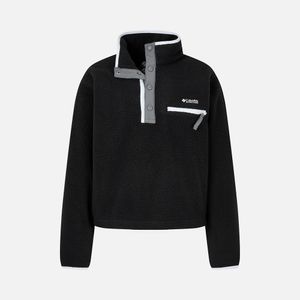 여성 헬베시아 II 크롭 하프스냅 플리스 풀오버