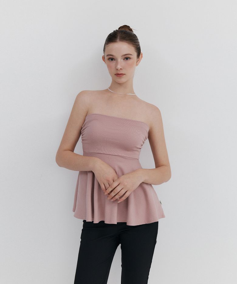 2Way Roll-Up Drape Skirt_Pink