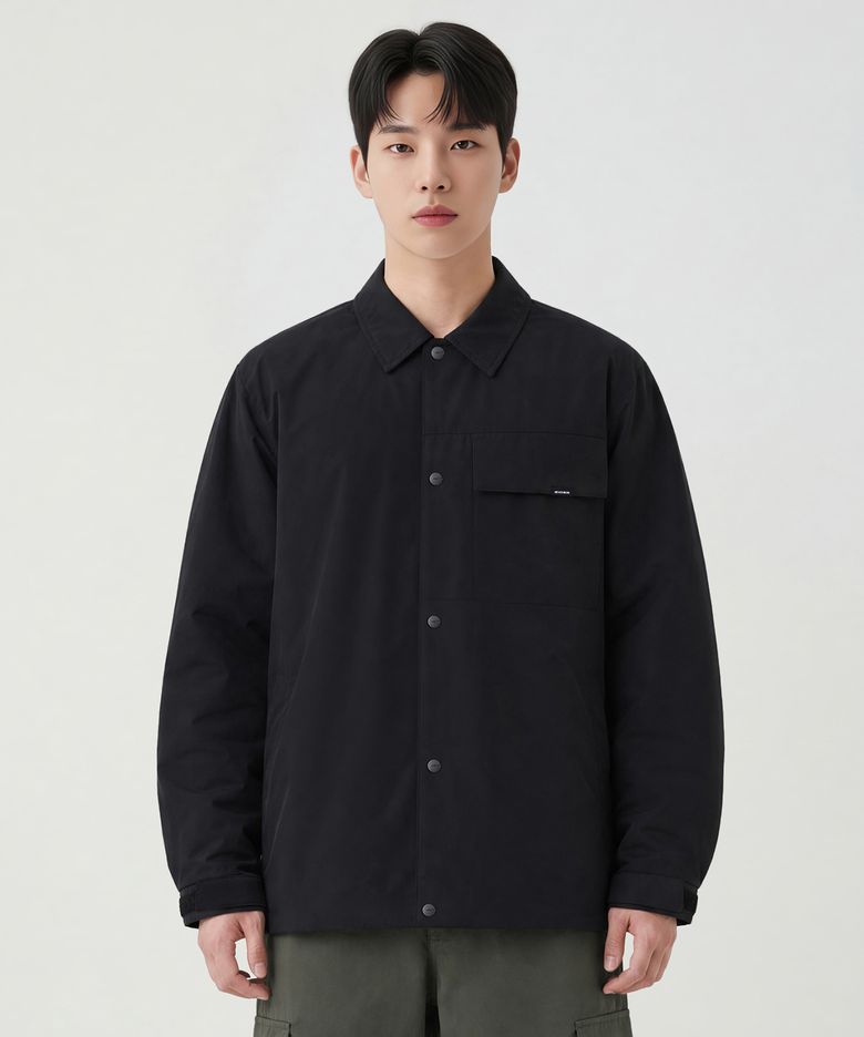RIDGE (릿지) 남성 옥타 안감형 셔켓_Black