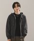 데이컷 크롭 오버핏 후드집업 차콜 KJHD2650