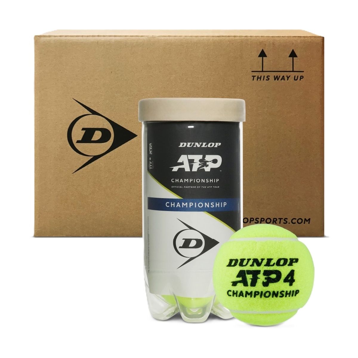 던롭 라켓(DUNLOP RACKET) 던롭 ATP 챔피언십 테니스공 1박스 (36캔, 72구)