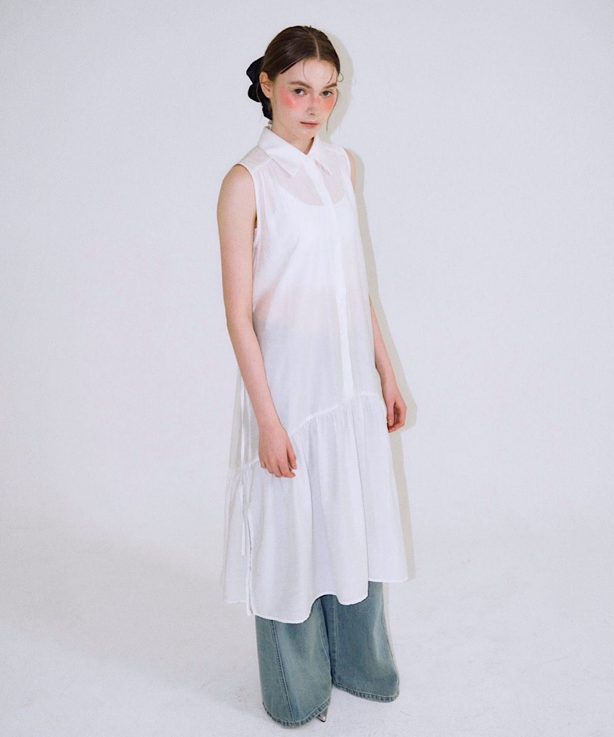 아포엠(APOEM) Long Shirt Dress - 2colors