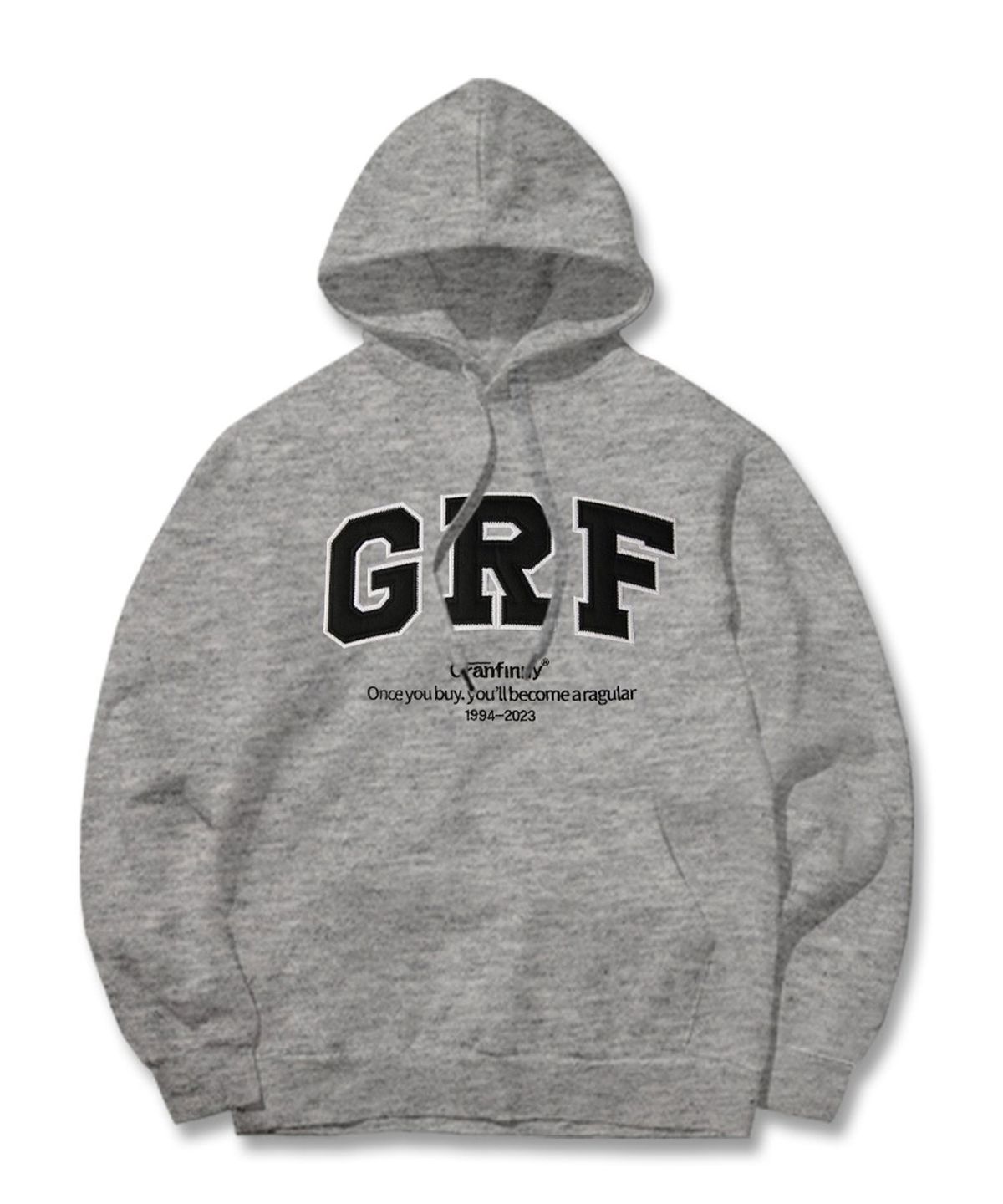그랜피니(GRANFINNY) GRF 크루넥 후드 티셔츠- 멜란지