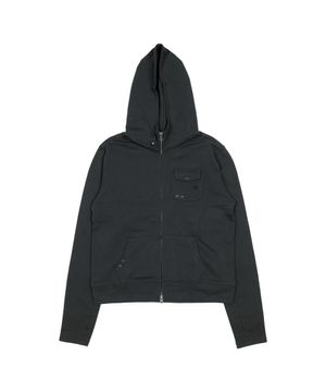 TCM easy pocket hooded zip-up (charcoal)