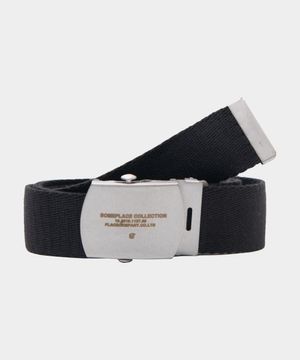 썸플레이스 각인 메탈 위빙 버클 스트랩 벨트 [블랙]