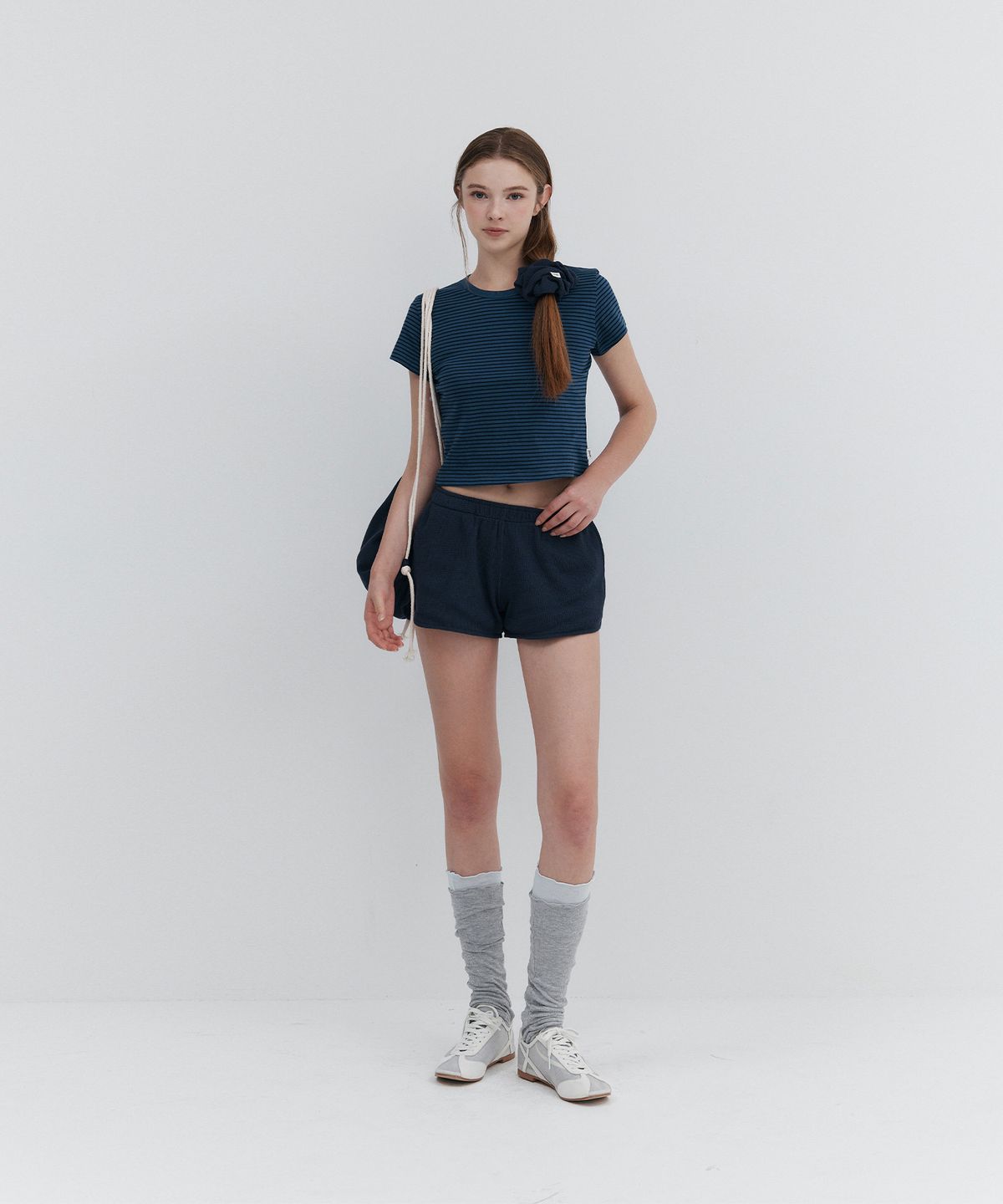 우네(OONE) Waffle Training Shorts_Navy