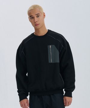 파이핑 헤비 스웻셔츠 (2color)