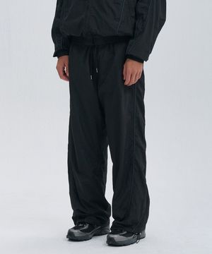 스포티 파이핑 커브드 트랙팬츠 (2color)