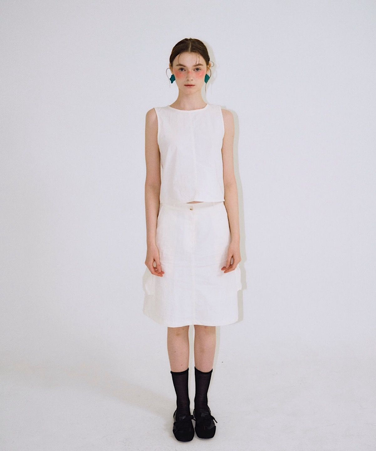 아포엠(APOEM) Pocky Setup Skirt - 2colors
