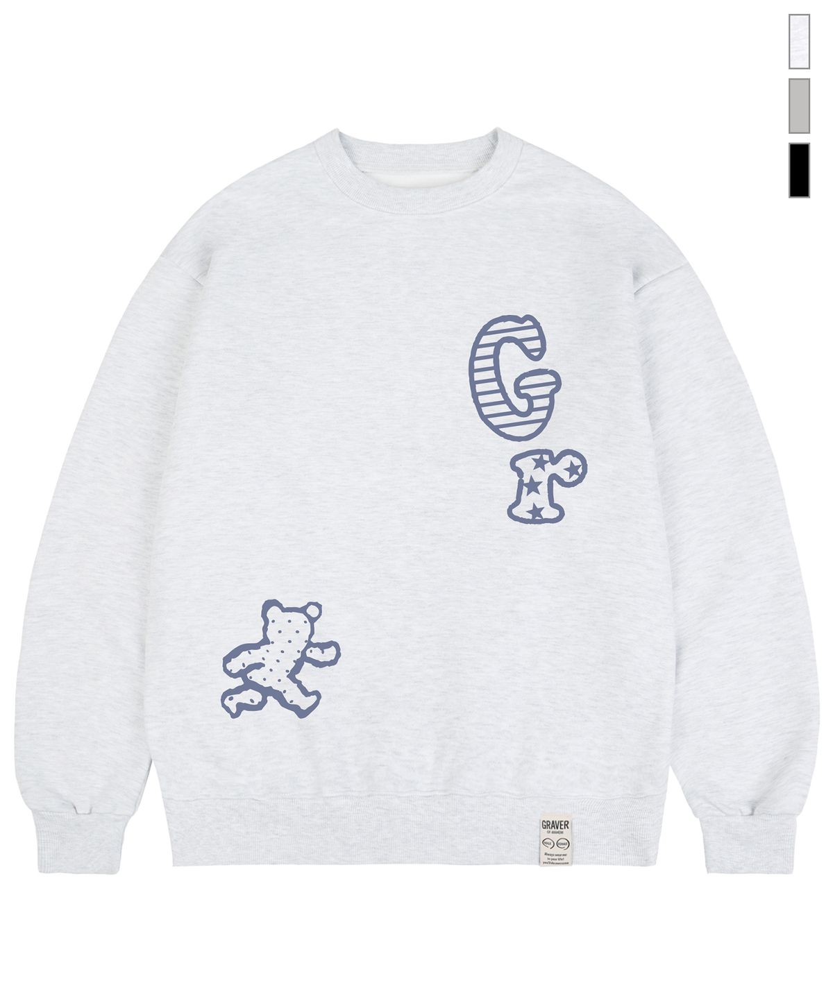 그레이버(GRAVER) [UNISEX]RUNNING B 맨투맨_3color