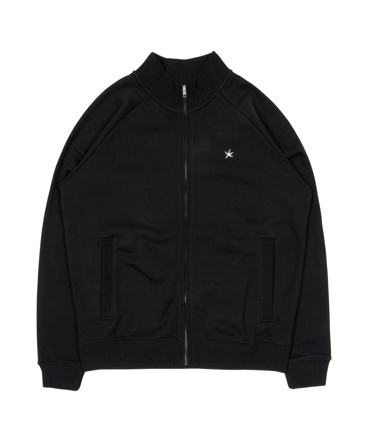 더콜디스트모먼트(THE COLDEST MOMENT) TCM mini logo jersey zip-up (black)