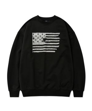 THE STARS AND STRIPES CREWNECK (BLACK)