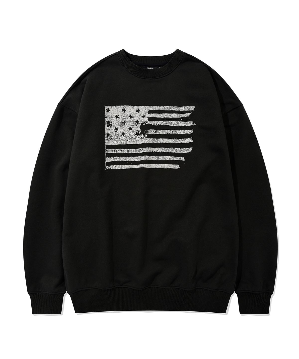 카네이테이(KANEITEI) THE STARS AND STRIPES CREWNECK (BLACK)