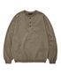VINTAGE WASHED HENLEY SWEATSHIRT (BEIGE)