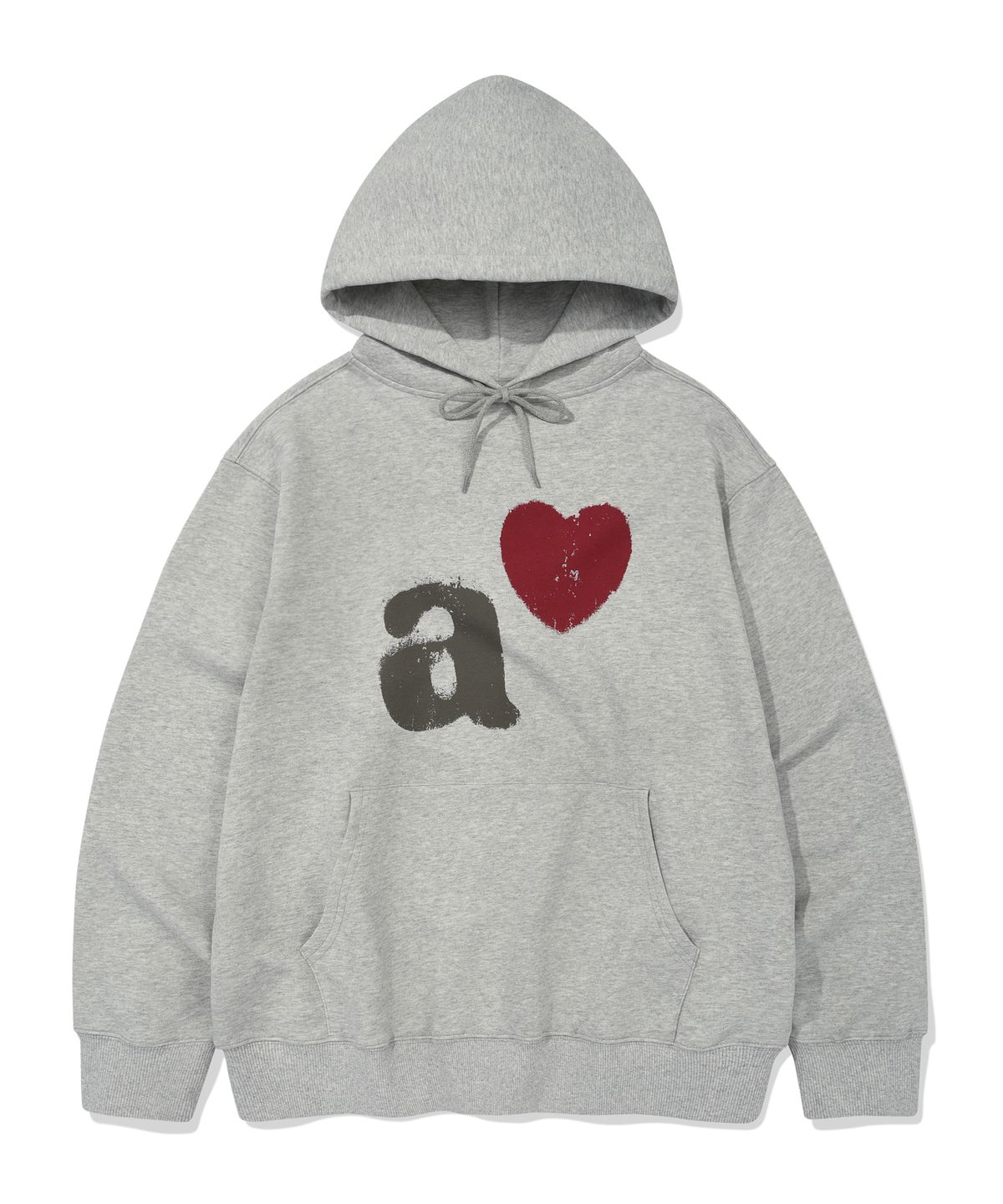 카네이테이(KANEITEI) A LOVE HOODIE (MELANGE GRAY)