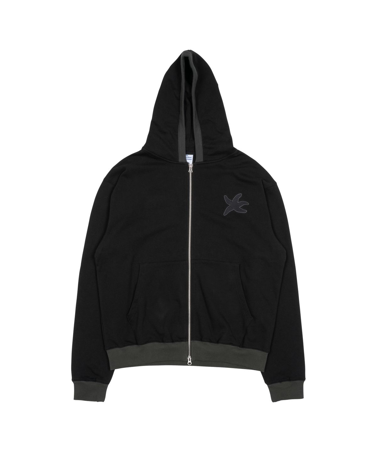 더콜디스트모먼트(THE COLDEST MOMENT) TCM line hooded zip-up (black)