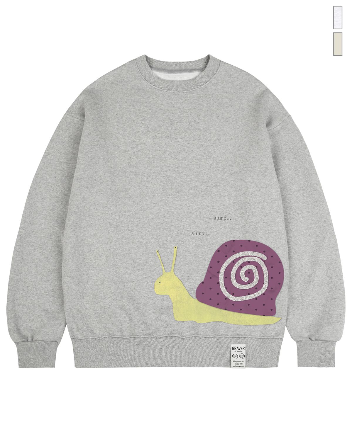 그레이버(GRAVER) [UNISEX]SLURP SNAIL 맨투맨_2color