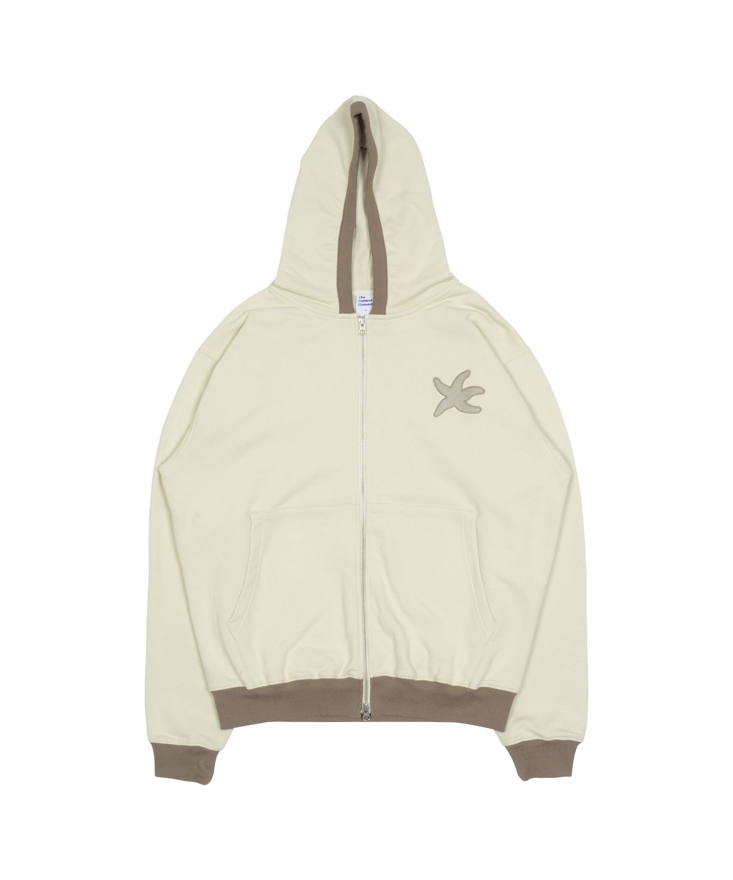 MUSINSA | THE COLDEST MOMENT TCM line hooded zip-up (brown)