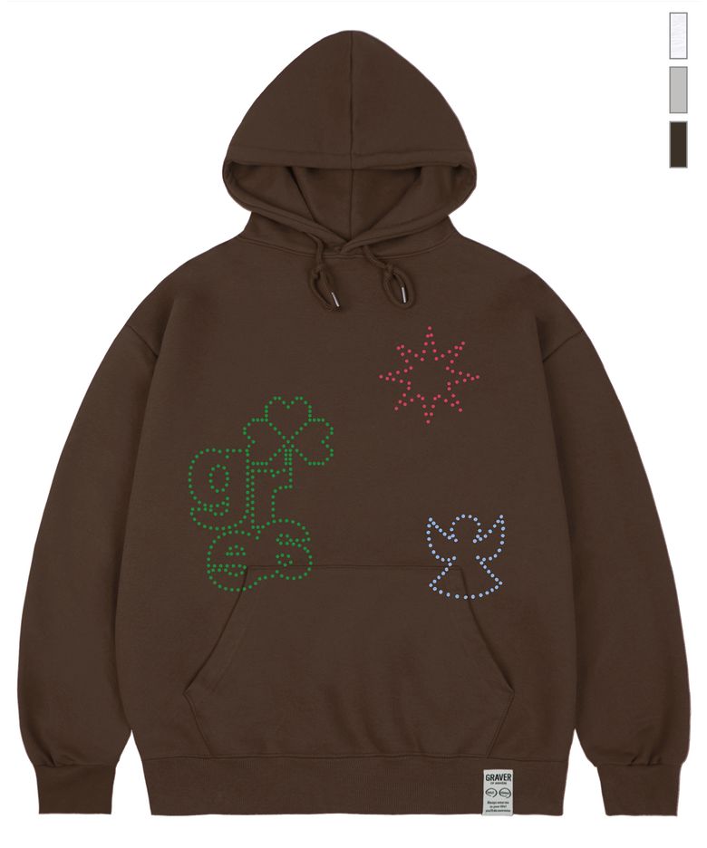 [UNISEX]GRAE DOT SET 후드티_3color