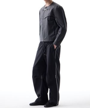 모노샤인 파라수트 트랙 팬츠 블랙