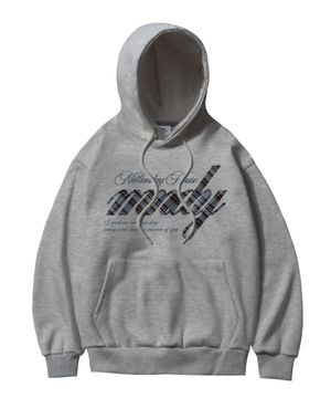 MNDY 체크 후드티