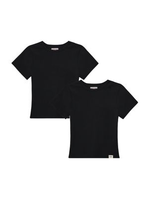 [2PACK] G BABY TEE (BLACK)