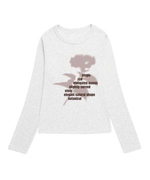 Halftone rose 슬림핏 롱슬리브