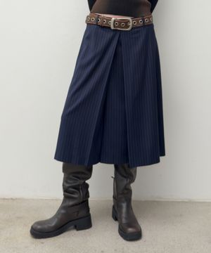 LOW RISE MIDI SKIRT (navy)