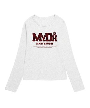 MyDh 체크 슬림핏 롱슬리브