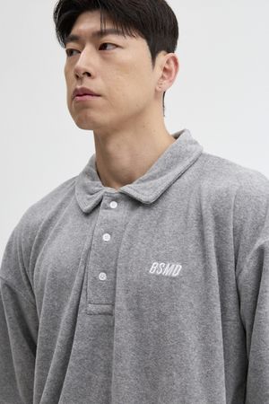 타올 카라 오버핏 반팔 티셔츠 숏 슬리브