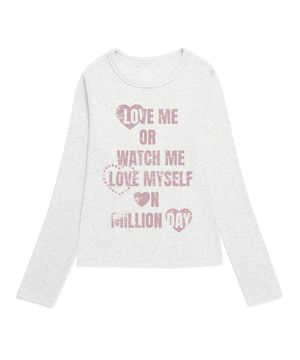 Triple love 슬림핏 롱슬리브