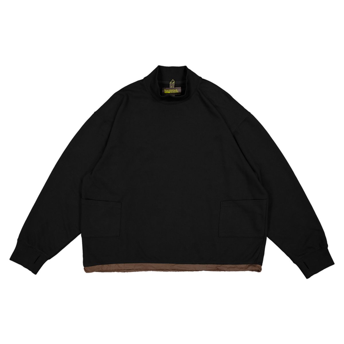 휴머러스 어카운트(HUMOROUS ACCOUNT) ATHLETIC MOCKNECK L/S TEE / BLACK