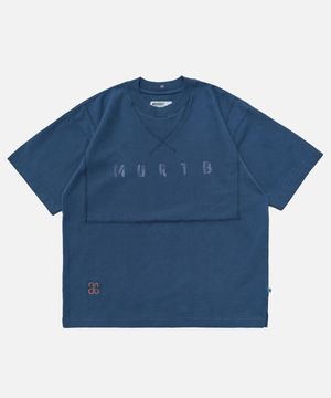 Garment Dye Stitch Print T-shirt_2color