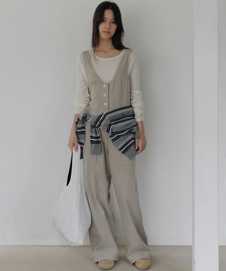 Buddy corduroy overall (beige)