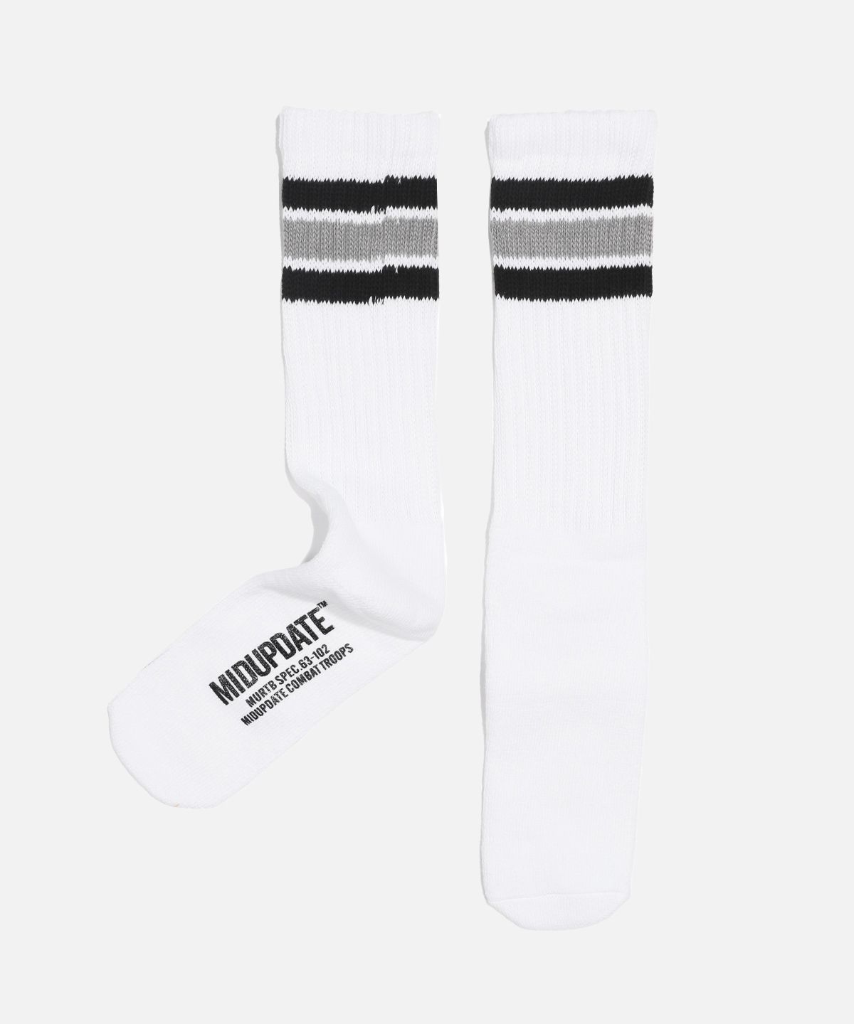 미드업데이트(MIDUPDATE) Double Stripe Crew Socks_3color