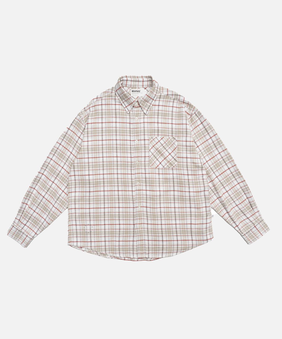 미드업데이트(MIDUPDATE) Plaid Cotton Shirt_2color