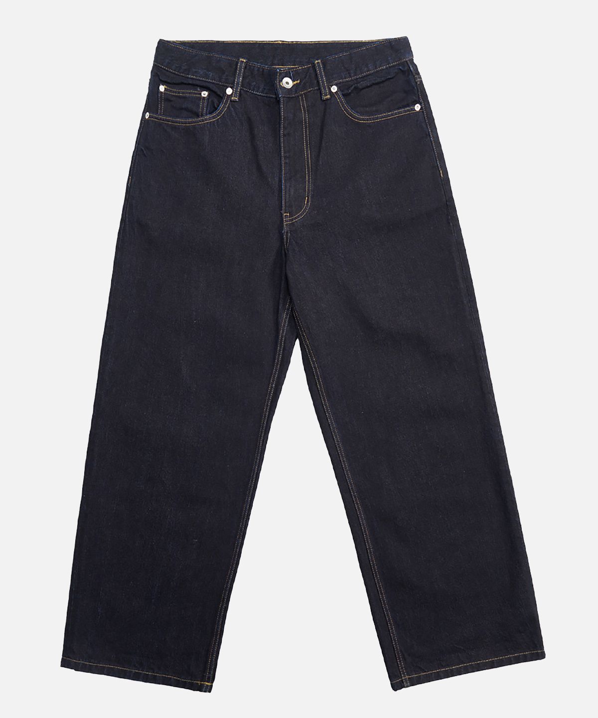 미드업데이트(MIDUPDATE) Dark Washing Straight Denim Pants_Navy