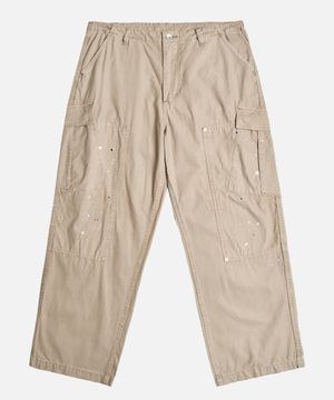 Vintage Washed Paint Cargo Pants_2color