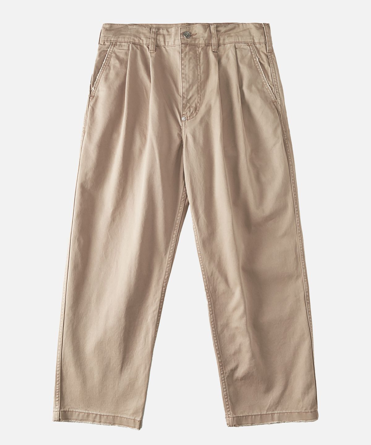 미드업데이트(MIDUPDATE) Straight Cotton Pants_Beige