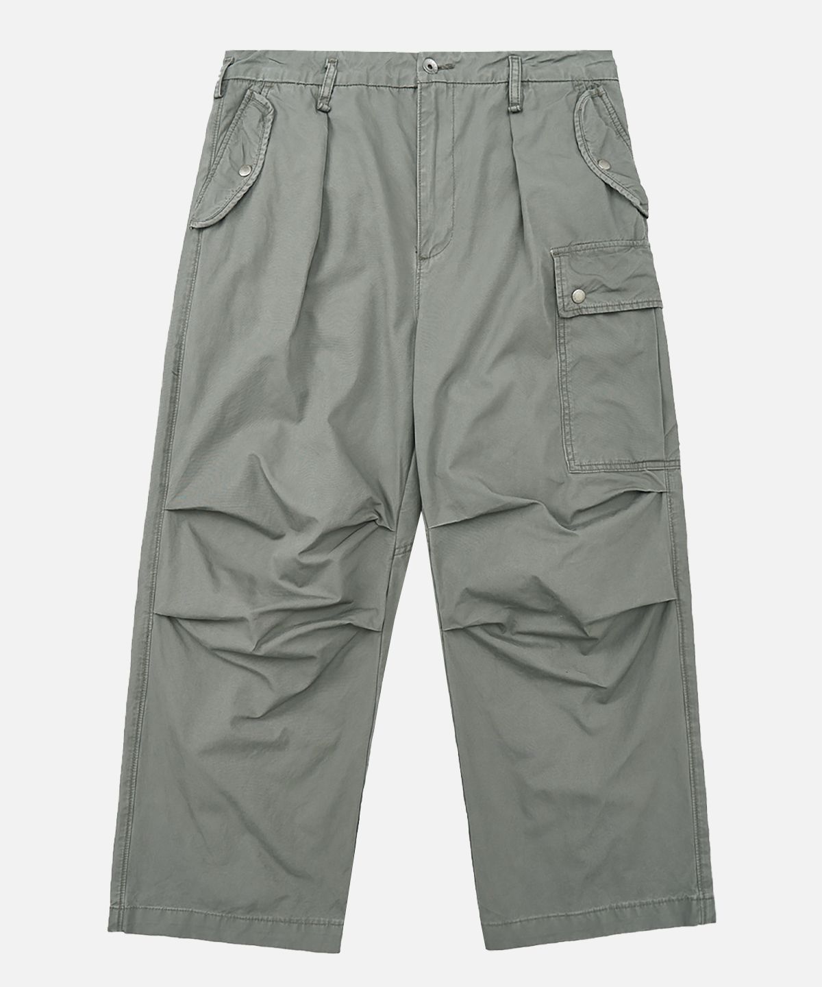 미드업데이트(MIDUPDATE) Utility Zip Pocket Cargo Pants_2color