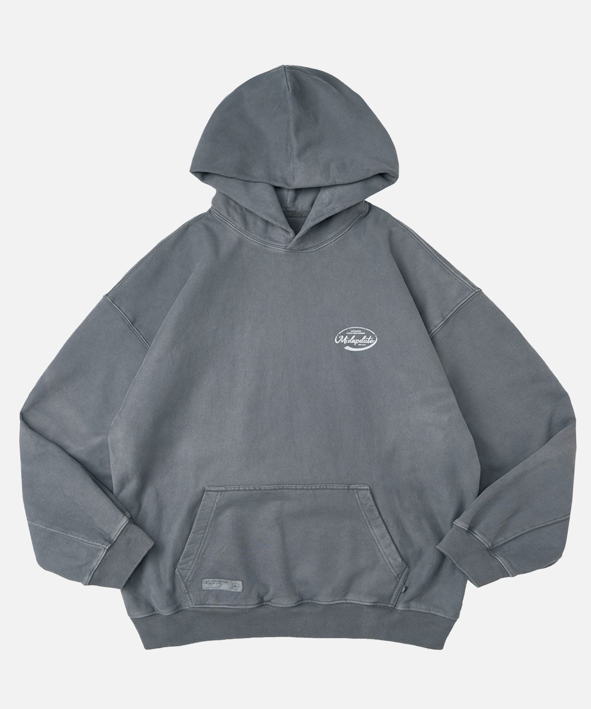 미드업데이트(MIDUPDATE) Vintage Graphic Logo Hoodie_2color