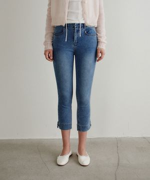 [8부 기장] 클래식 카프리 팬츠_중청_Light Blue