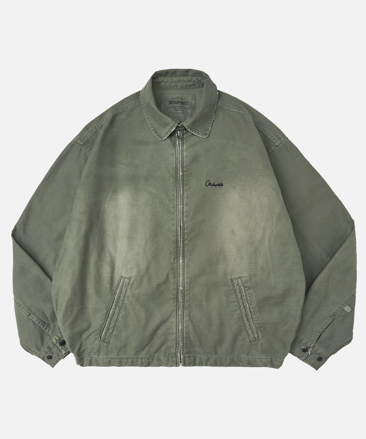 미드업데이트(MIDUPDATE) Vintage Washed Jacket_Khaki