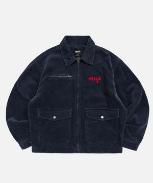 Embroidered Corduroy Work Jacket_2color