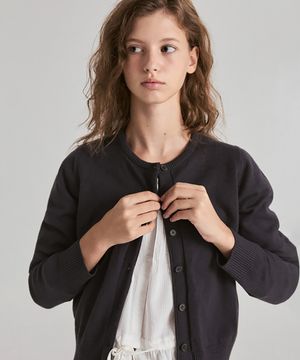 오린 라운드 카디건 (차콜)