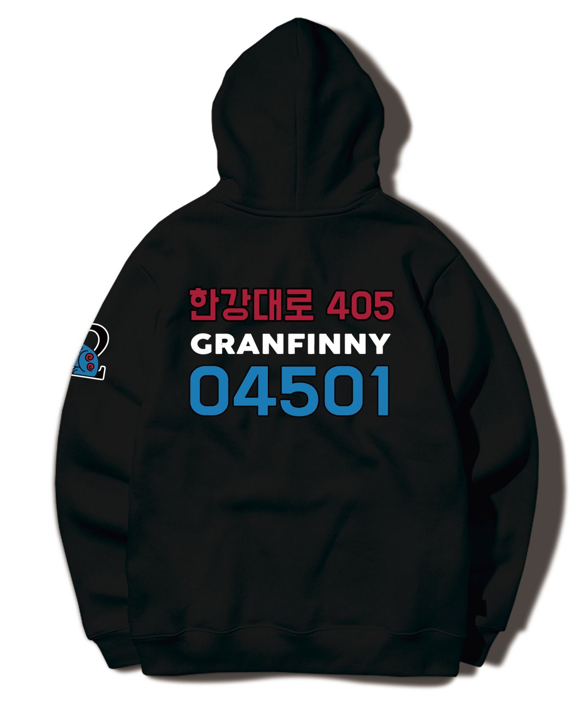 그랜피니(GRANFINNY) Seoul_04501 후드 티셔츠- BLACK