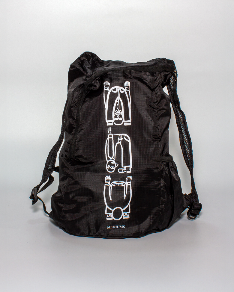 Origami Man Backpack - Black (종이접기 인간 백팩)