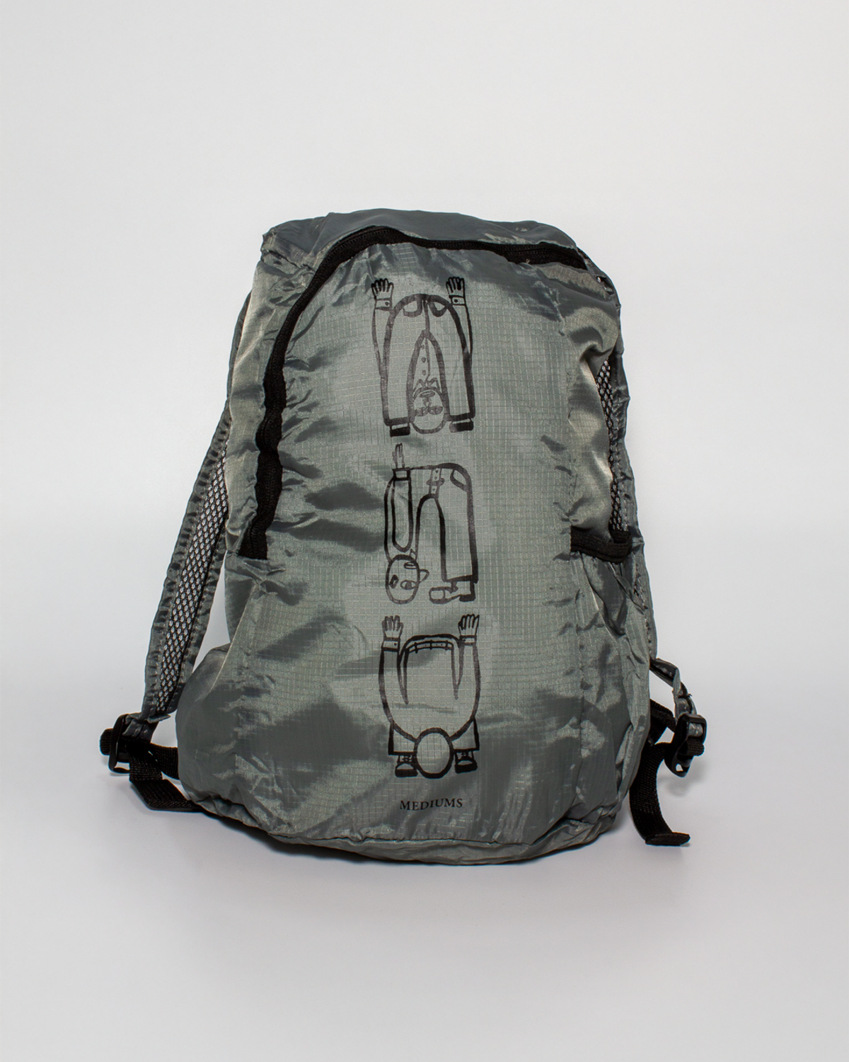 미디엄스(MEDIUMS) Origami Man Backpack - Gray (종이접기 인간 백팩)