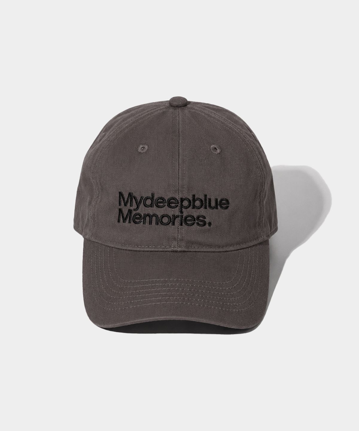 마이딥블루메모리즈(MY DEEP BLUE MEMORIES) MM MY MEMORIES WASHED CAP (CHARCOAL)